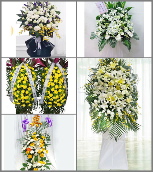 贵州毕节市织金县城关镇桂花村白事花篮预定